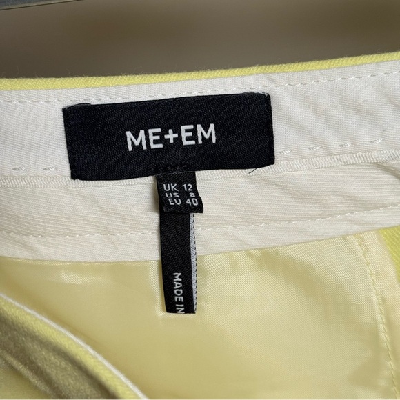 ME+EM Lemon Yellow Women's Trousers Size 8 - Picture 7 of 8